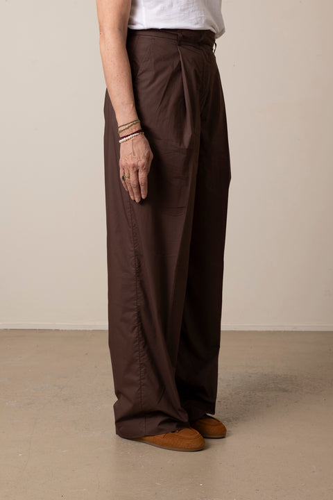 Bukse - Axel Popeline Fermo Brown