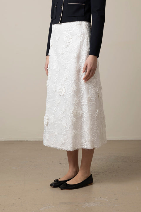 Skjørt - Sheer Meadow Skirt Pure White