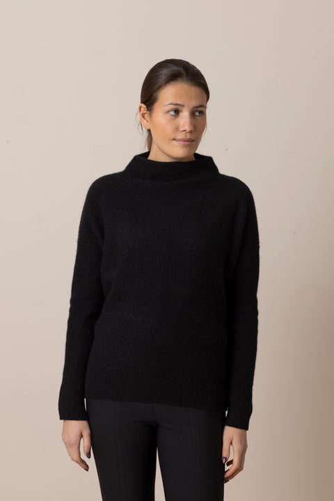 Genser - Boiled Funnel NK Pullover Black