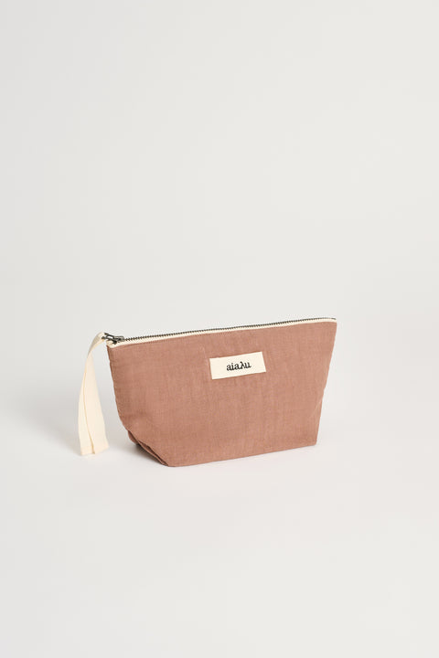 Toalettmappe - Pouch Linen Mini Desert Blush