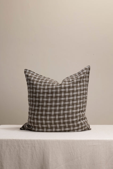 Putetrekk - 65x65cm Kaki Checks