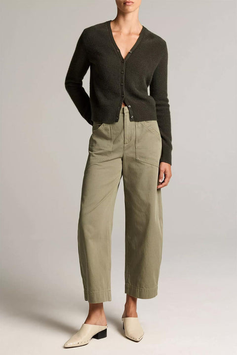 Cardigan - Boiled L/S Dark Moss