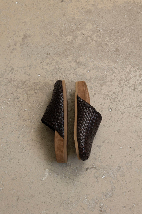 Sko - Mule Footbed Dark Brown