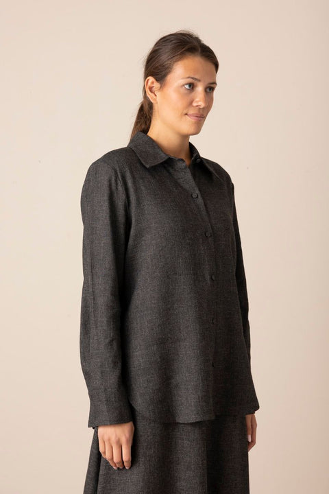 Skjorte - Jaspé Relaxed L/S Shirt Grey