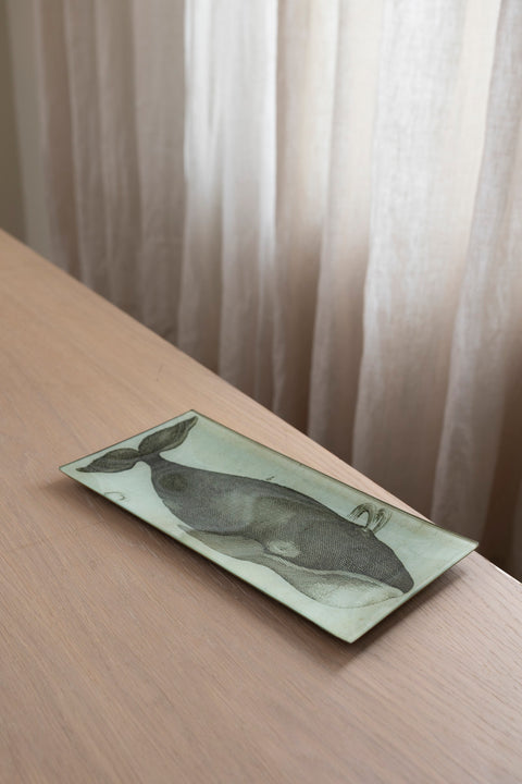 Glassfat - Decoupage Spouting Whale