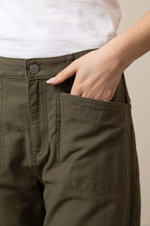 Bukse - Stevie Utility Tapered Pant Olive
