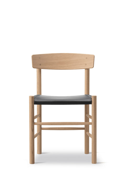 Spisestuestol - J39 Modell 3339 Såpet Eik Omni 301 Black