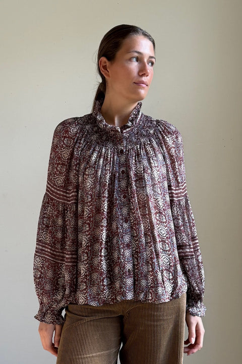 Bluse - Denna Burgundy