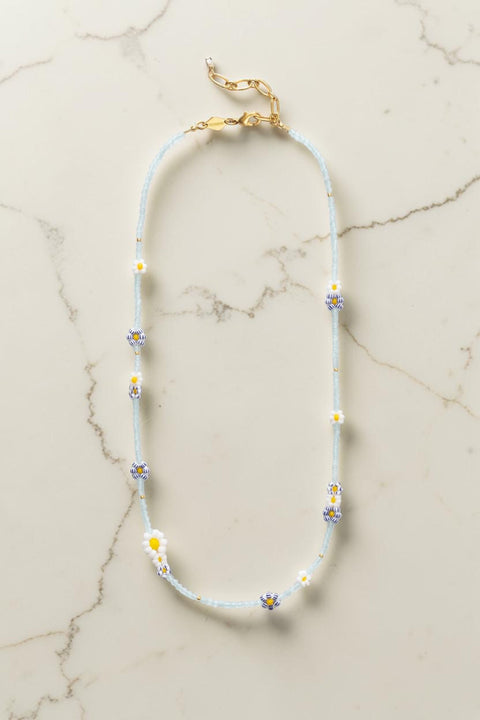 Halskjede - Bluebell Bloom Soft Blue