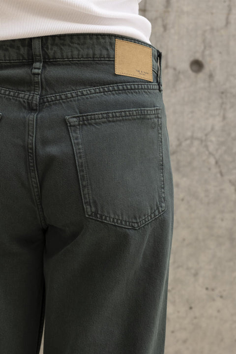 Jeans - Logan Wide Green Stone