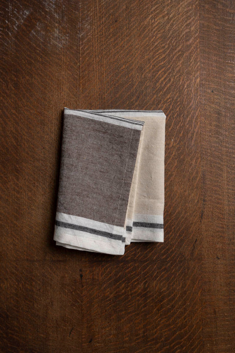Kjøkkenhåndkle - Lin/Bomull Natur/Brun