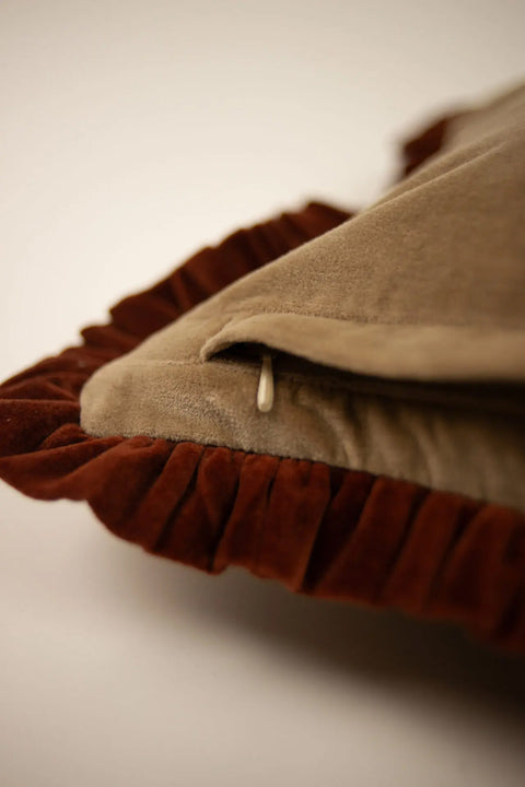 Putetrekk - Doris 30x50cm Beige/Rust