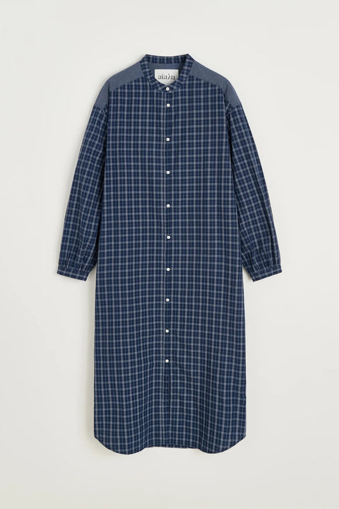 Kjole - Sani Dress Check Mix Navy