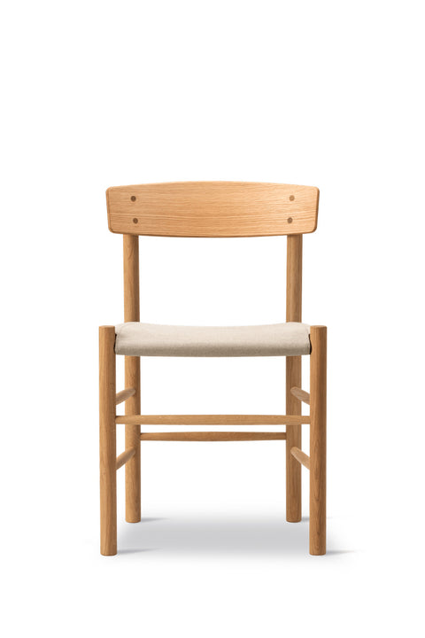 Spisestuestol - J39 Modell 3339 Oljet Eik Canvas Natur