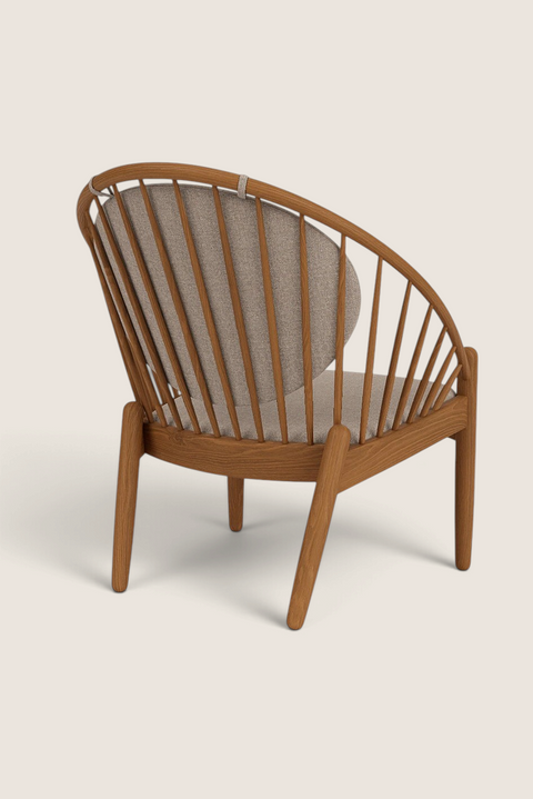 Lenestol - J166 Røkt/Oljet Eik/MLF61 Beige