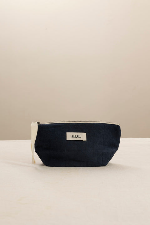 Toalettmappe - Pouch Linen Mini Navy
