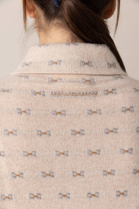 Cardigan - Dylan Tweed Shirt Sandstone Combo