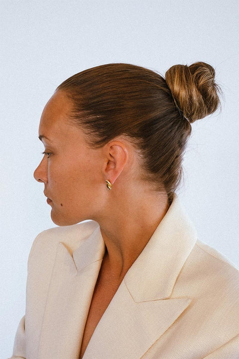 Øredobber - Rose Studs Plated