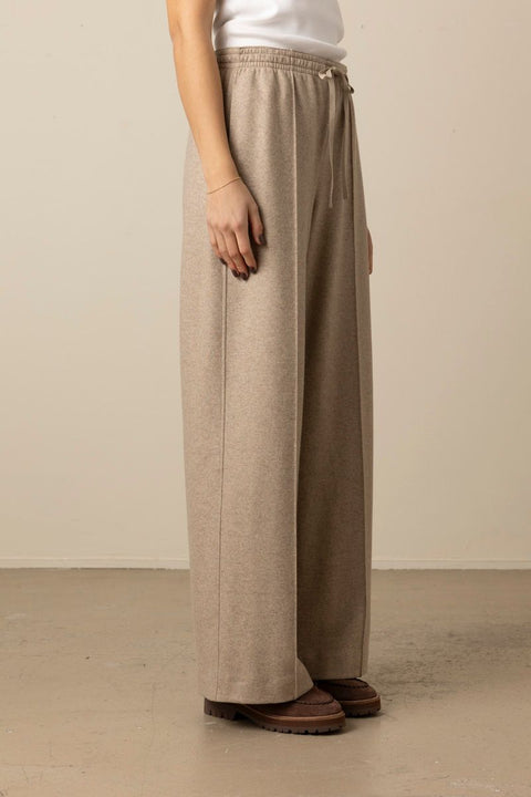Bukse - Mid Rise Tailored Knit Wide Leg