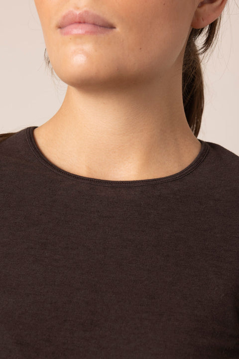 Genser - Gentle Longsleeve Dark Brown