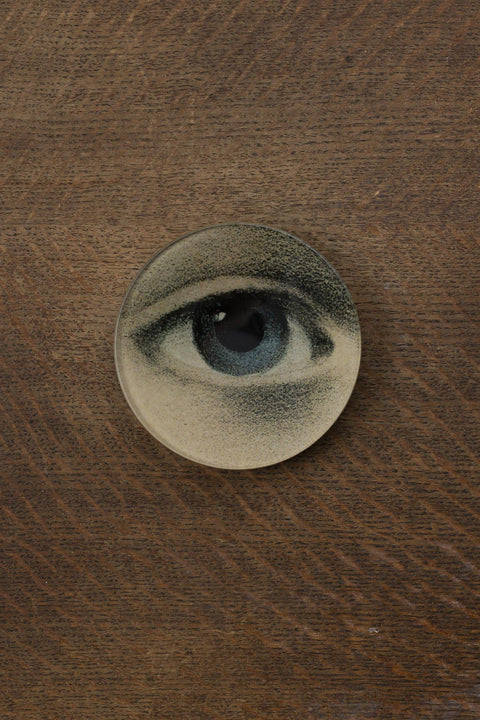 Glassfat - Decoupage Young American Girl (Right Eye)