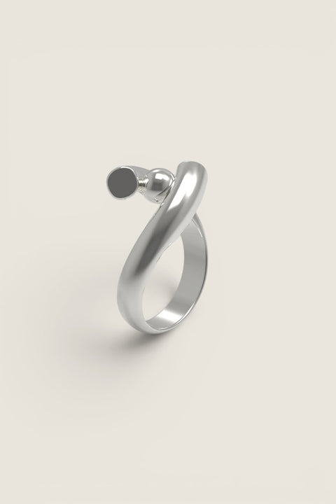 Ring - Rose Ring Slim Silver