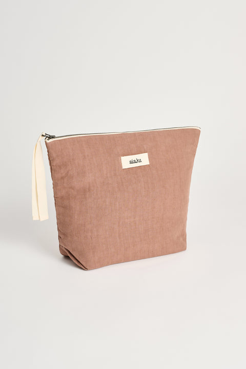 Toalettmappe - Pouch Linen Desert Blush