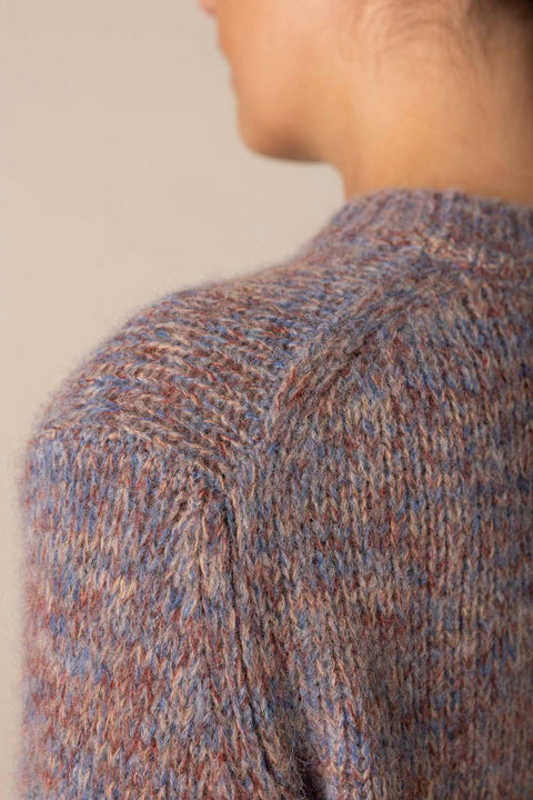 Genser - Marled Crew NK Cognac Combo