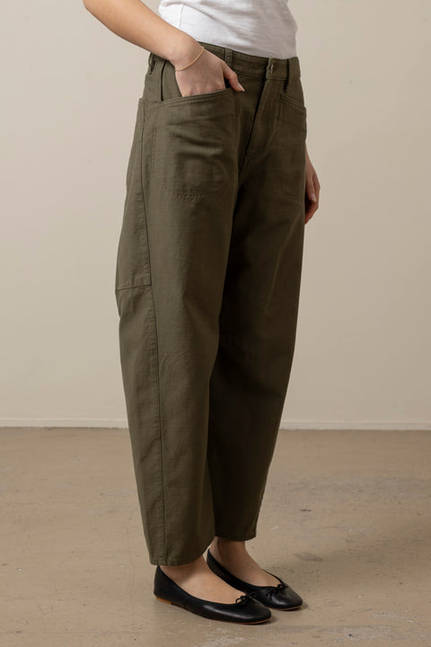 Bukse - Stevie Utility Tapered Pant Olive
