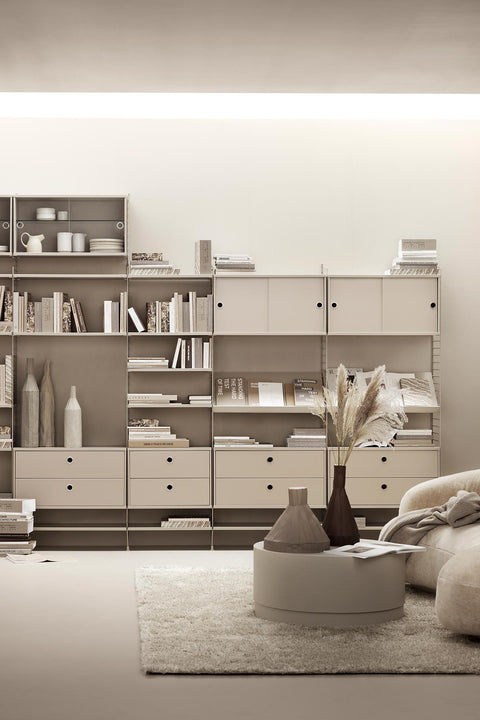 Skuffeseksjon - 2 Skuffer 78x30x42 Beige