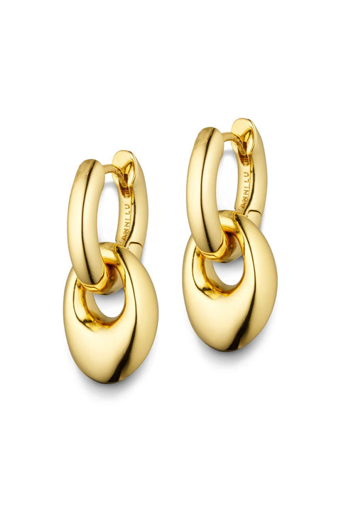 Øreringer - Petit Pebble Gold