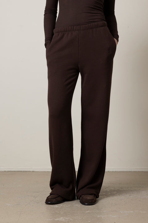 Bukse - Oversized Wide Leg Sweatpant Espresso