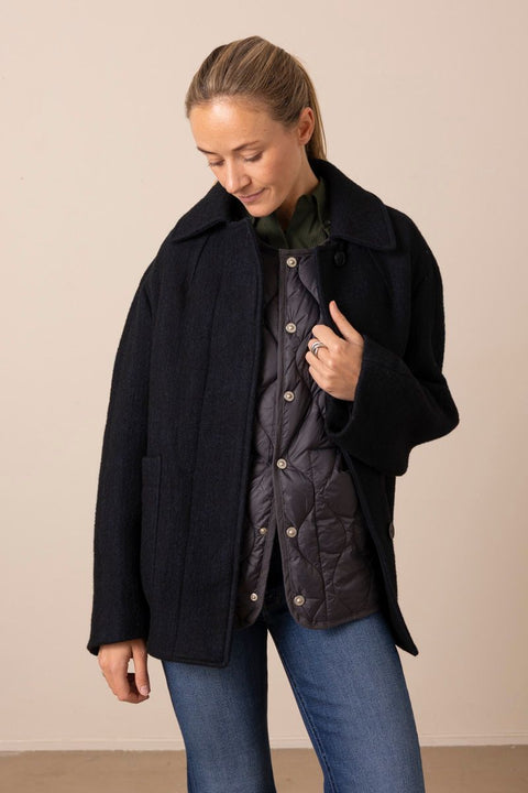 Vest - Military Crew Neck Down Vest Dark Charcoal