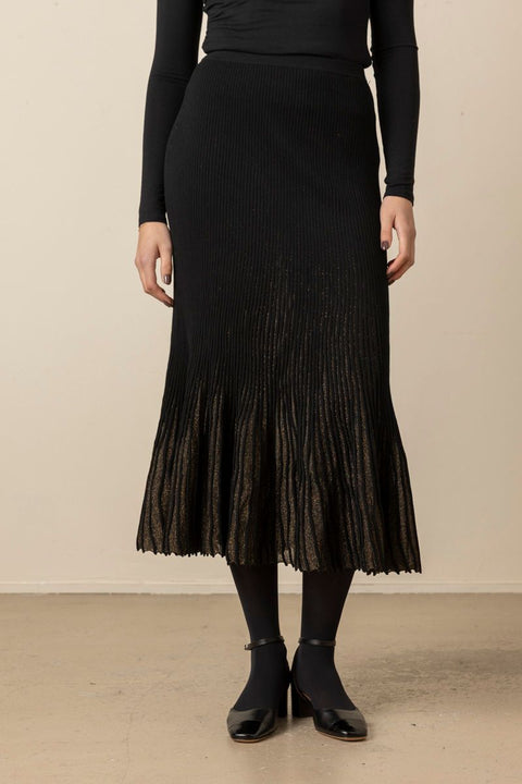 Skjørt - Vera Midi Skirt Noir