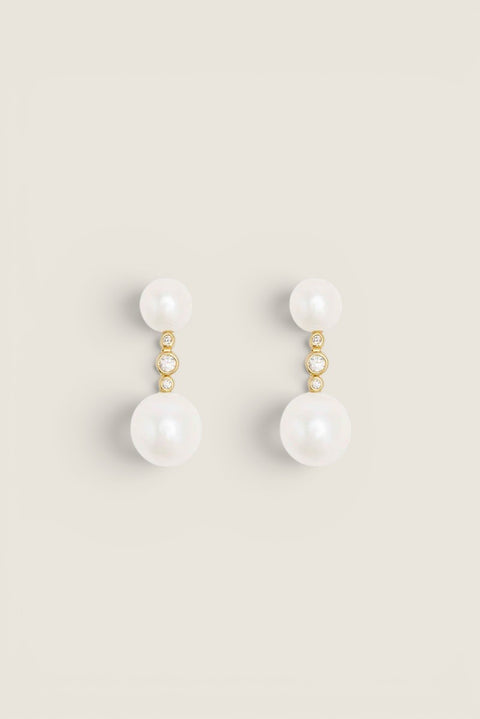 Øredobber - Odile Pearl Earrings Gold