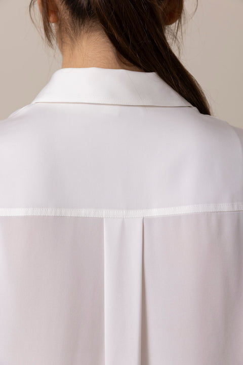 Bluse - Slim Fitted Blouse Optic White
