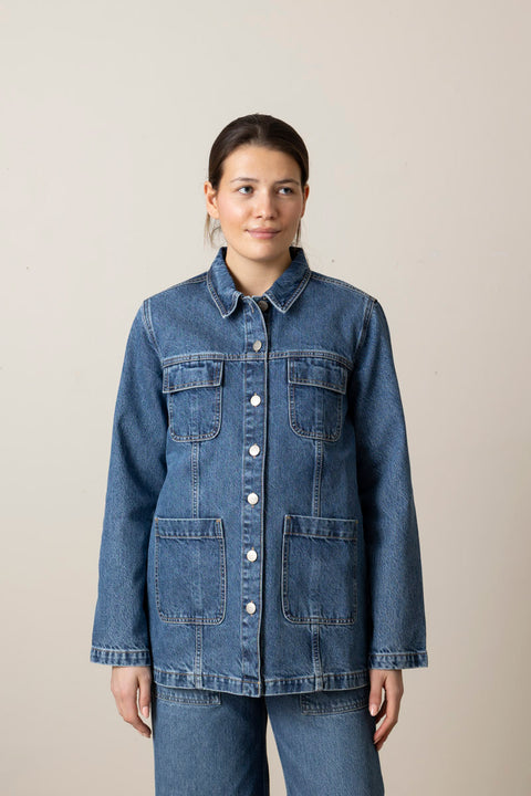 Skjorte - Margaux Shirt Slouchy Blue