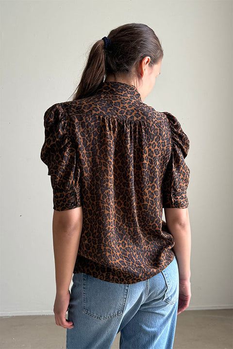 Bluse - The Gillian Blouse Light Leopard Multi
