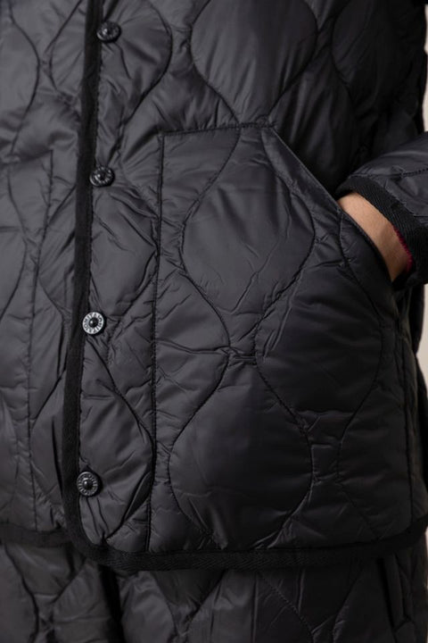 Jakke - Military Crew Neck Down Jacket Black