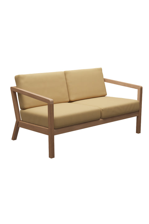 Utesofa - Virkelyst 2-Seter Teak/Honey Yellow