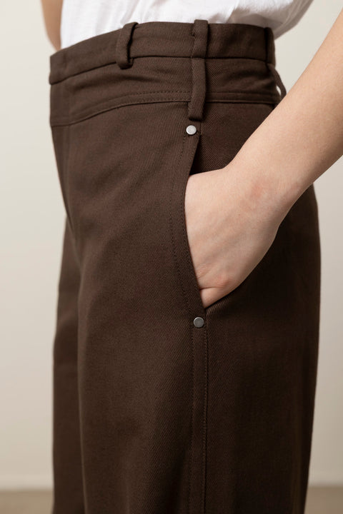 Bukse - Mid Rise Utility Wide Leg Pant Willow