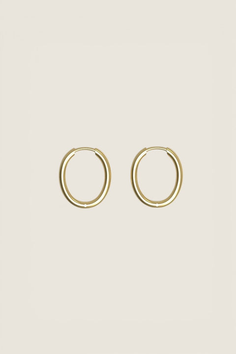 Øredobber - Slim Hoop M Plated