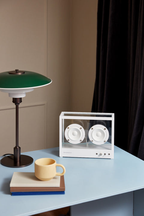 Høyttaler - Small Transparent Speaker White