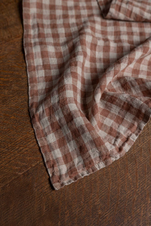 Serviett - Cappuccino Gingham