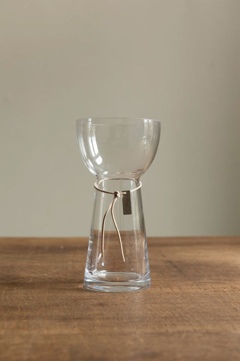 Løkvase - H19cm Glass