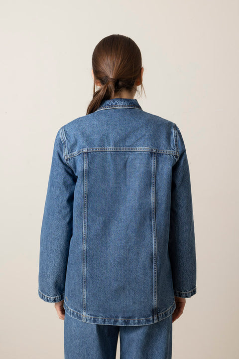 Skjorte - Margaux Shirt Slouchy Blue