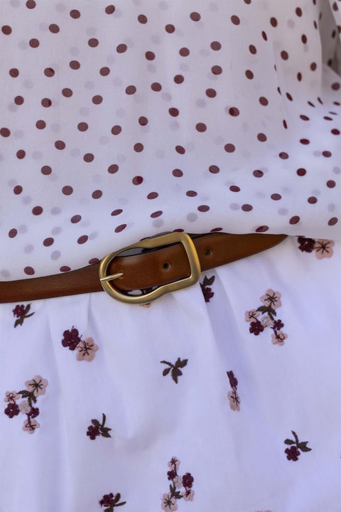 Belte - Twisted Classic 2cm Belt Cognac