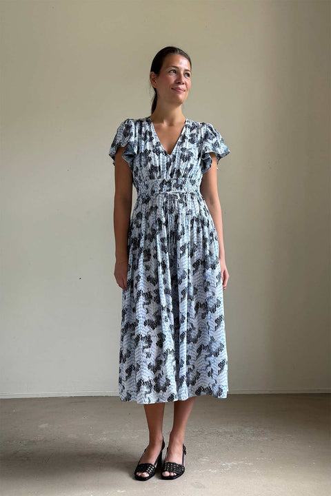 Kjole - Lyria SL Cotton Dress Ciel