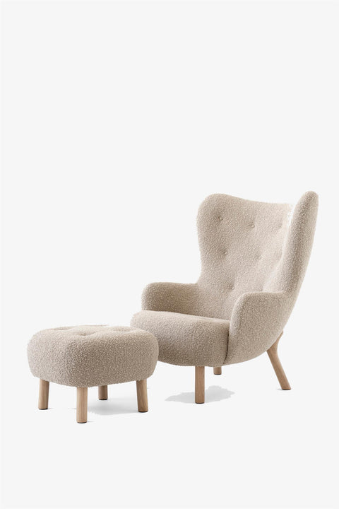 Lenestol & Puff - Petra Lounge Chair VB3/ATD1 Karakorum 03/Eik