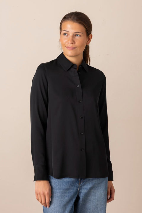Bluse - Slim Fitted Blouse Black